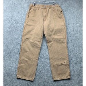 Dickies Relaxed Fit Mens Durable Work Pants Light Brown 38 (Actual 36 X 30.5)